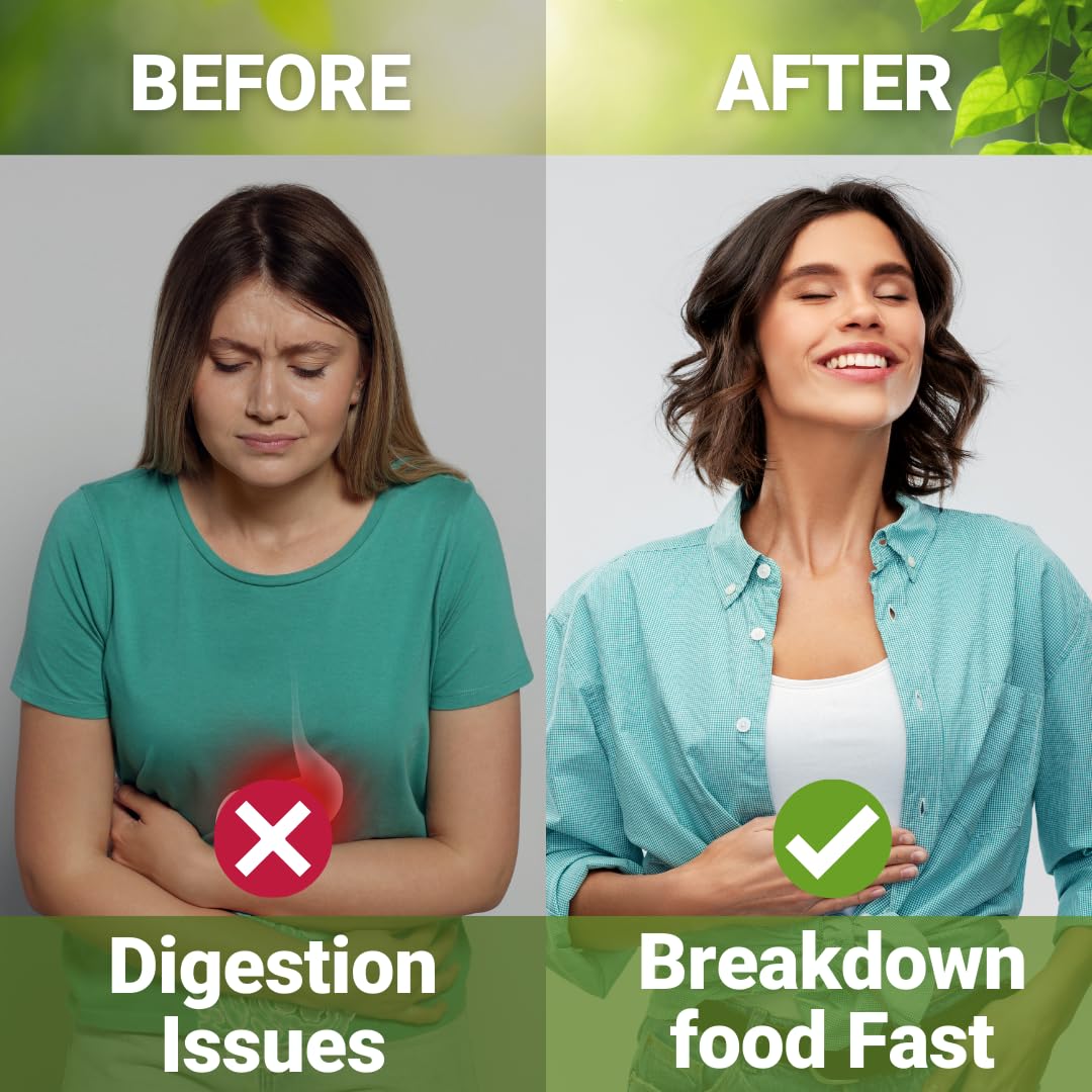 Digestive Enzymes with Ox Bile and Betaine HCl (100 Caps) Ox Bile Supplements for No Gallbladder with Papain & Pepsin A | Pancrease Cleanse & Detox - dailyvitalstore