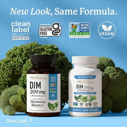 DIM Supplement 200 mg (120 Ct) | Estrogen Balance for Women & Men | Hormone Balance, Hormonal Acne Supplements, Menopause, Antioxidant & PMS Support - dailyvitalstore