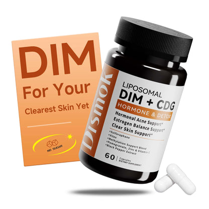 DIM Supplement 400 mg | Advanced Liposomal Multi-Action Complex for Estrogen Balance in Women & Men | Supports Hormonal Acne, Healthy Estrogen Metabolism & Clear Skin | Third-Party Tested - dailyvitalstore