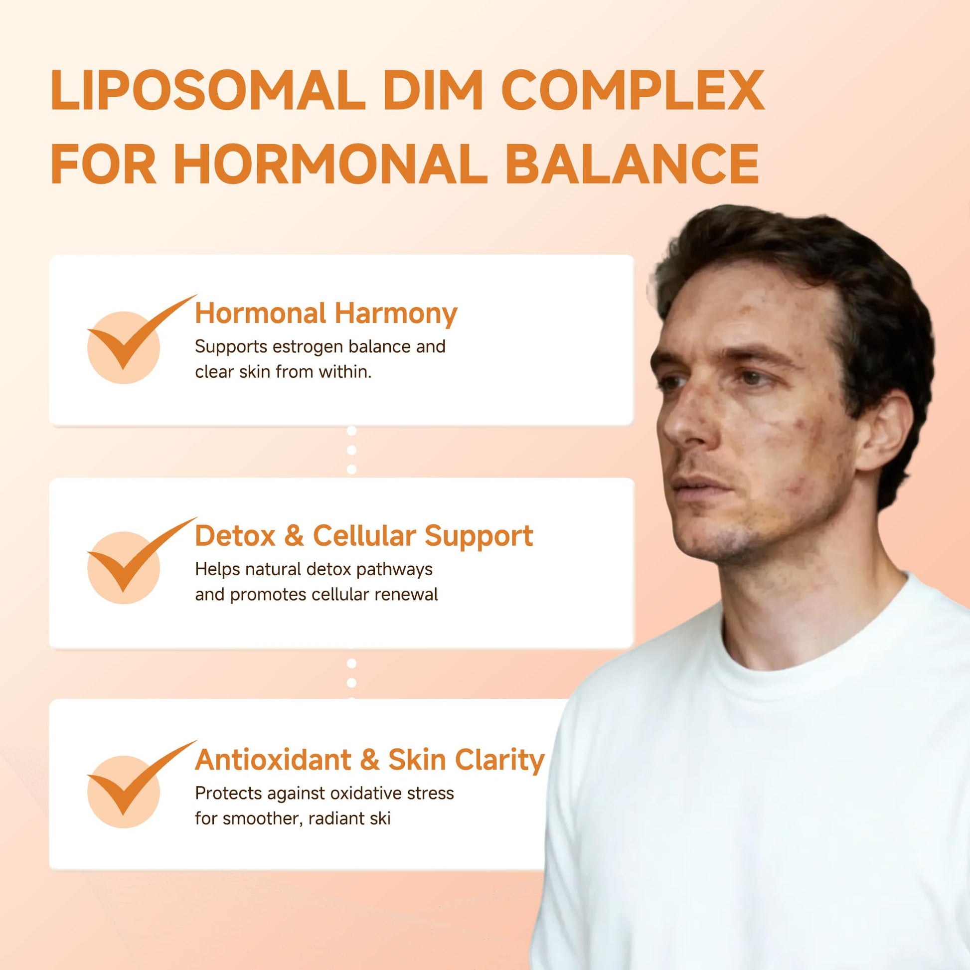 DIM Supplement 400 mg | Advanced Liposomal Multi-Action Complex for Estrogen Balance in Women & Men | Supports Hormonal Acne, Healthy Estrogen Metabolism & Clear Skin | Third-Party Tested - dailyvitalstore
