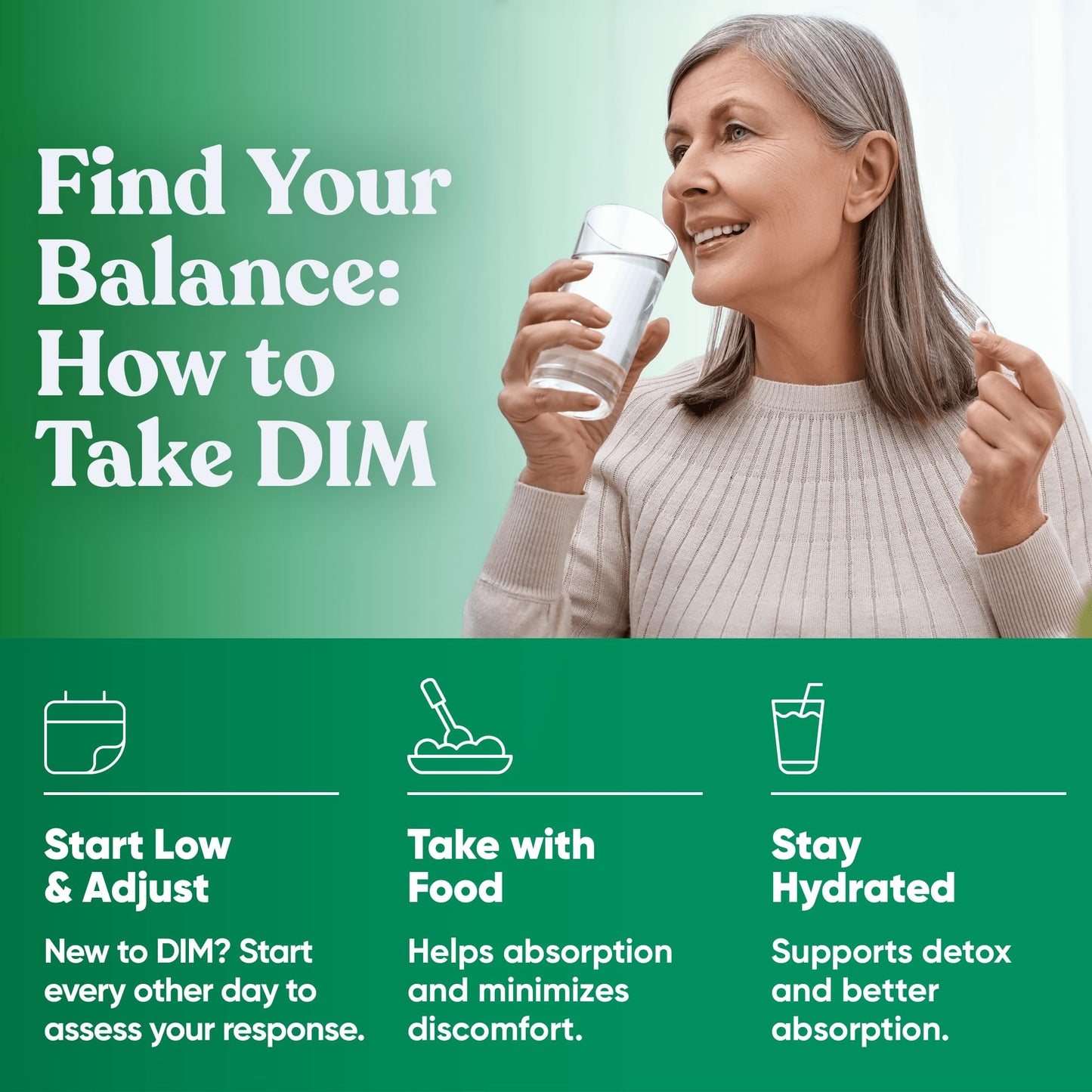 DIM Supplement Pure 200 Mg for Women or Men - Estrogen Hormone Balance Supplement for Energy, Fatigue, Stress, Menopause, Hot Flashes - Enhanced Bioavailability BioPerine - 60 Vegan Soft Capsules - dailyvitalstore