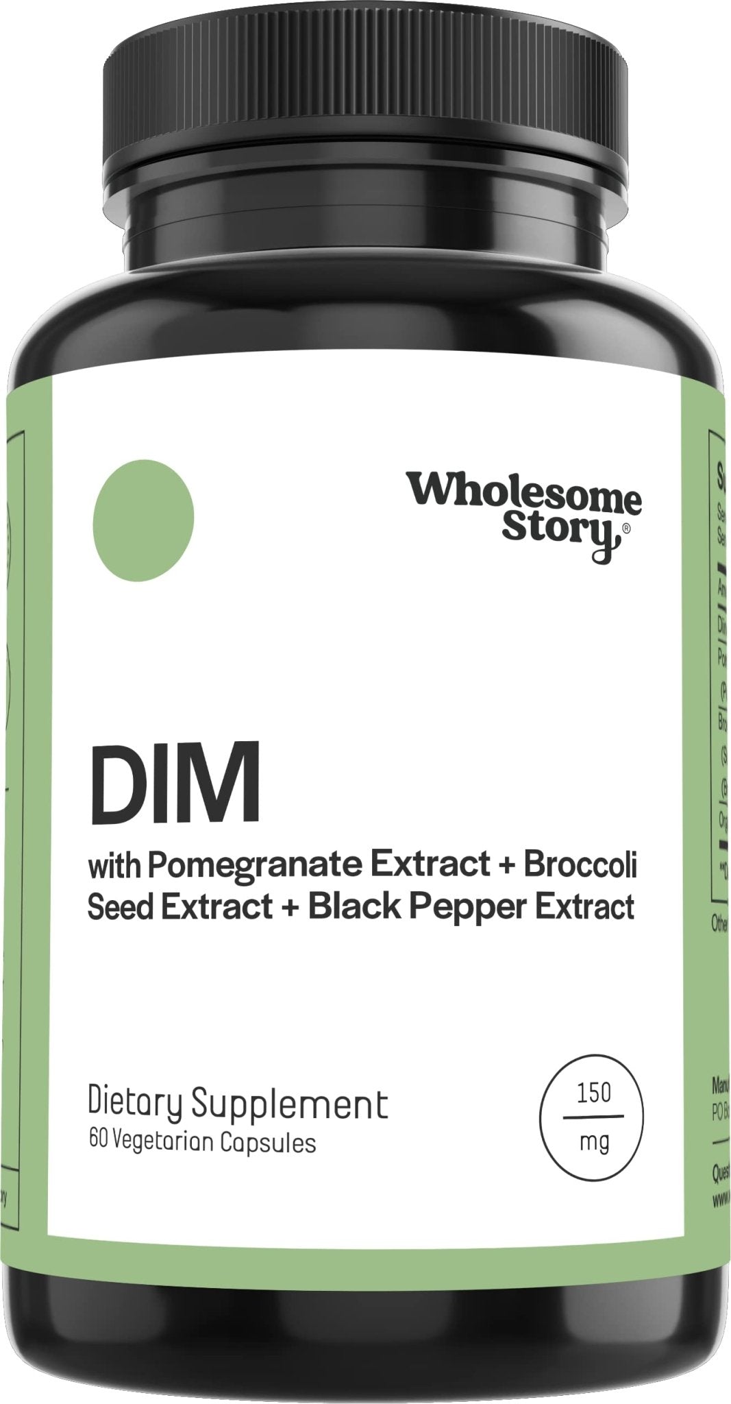 DIM Supplement Women | DIM SGS | Pomegranate, Broccoli and Black Pepper Blend | Estrogen & Hormone Balance for Women | Cell and Tissue Health | 60-Day Supply | Clean Label Project Certified - dailyvitalstore