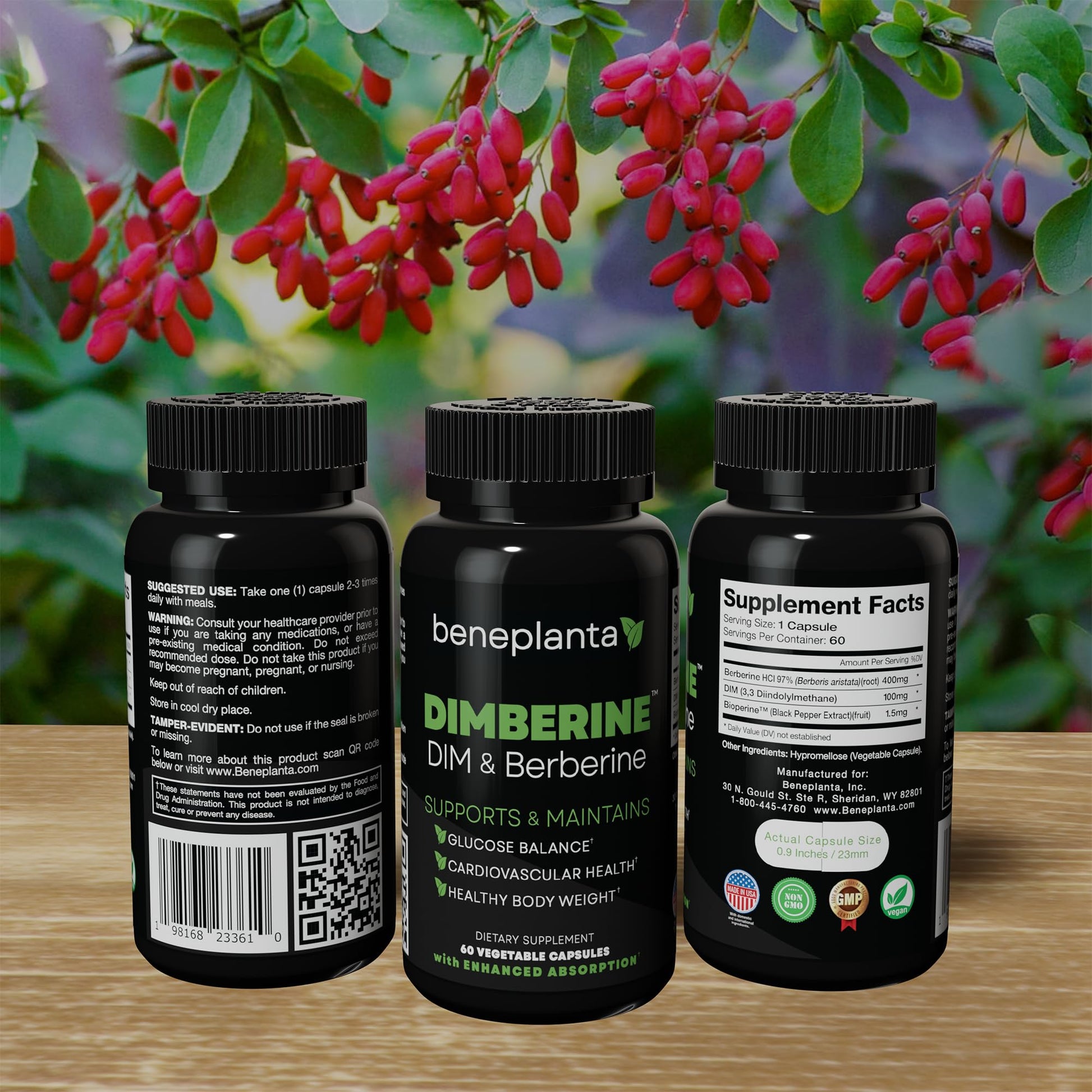Dimberine - DIM & Berberine, High Purity Enhanced Absorption Formula - 60 Capsules - dailyvitalstore