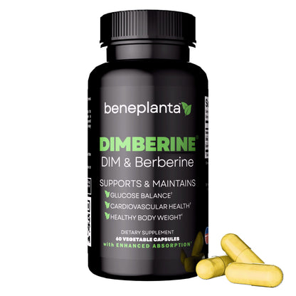 Dimberine - DIM & Berberine, High Purity Enhanced Absorption Formula - 60 Capsules - dailyvitalstore