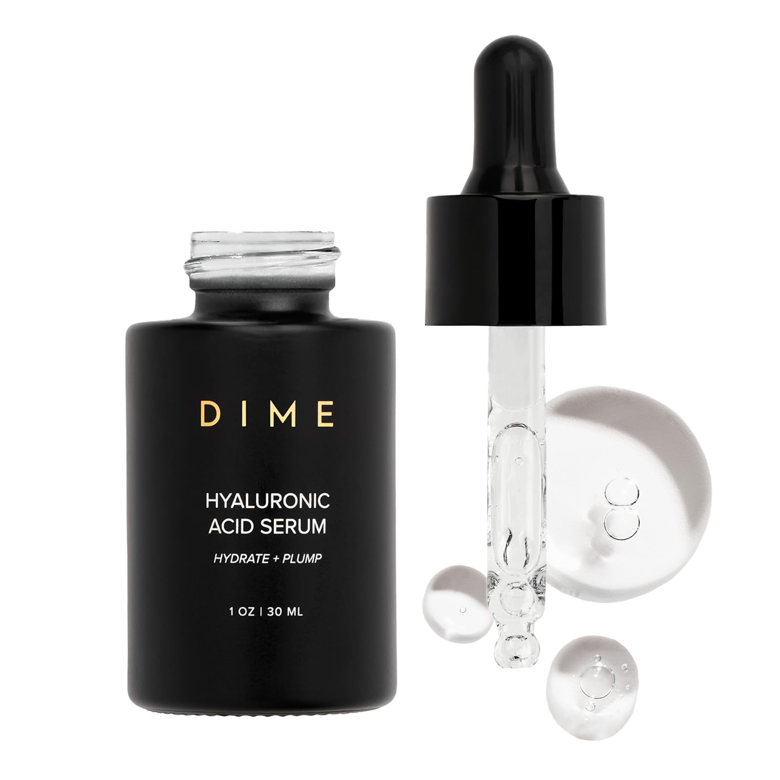DIME Beauty Hyaluronic Acid Serum, Ultra Hydrating Face Serum with Pure Hyaluronic Acid, 1 oz / 30 ml - dailyvitalstore