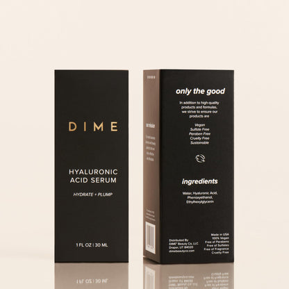 DIME Beauty Hyaluronic Acid Serum, Ultra Hydrating Face Serum with Pure Hyaluronic Acid, 1 oz / 30 ml - dailyvitalstore