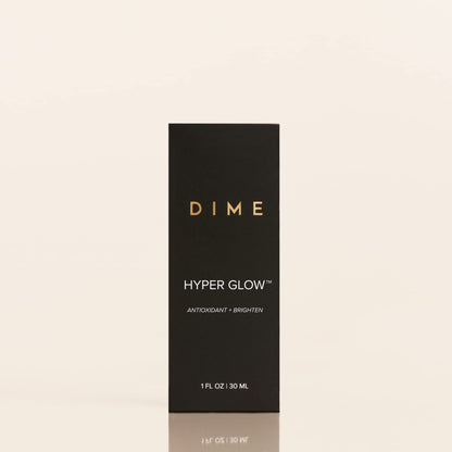 DIME Beauty Hyper Glow Treatment Vitamin C Serum Dark Spot Remover for Face Brightening Hydrating Antioxidant Vitamin C Serum for Face with Ferulic Acid Resveratrol Hyaluronic Acid Aloe 1 oz / 30 ml - dailyvitalstore