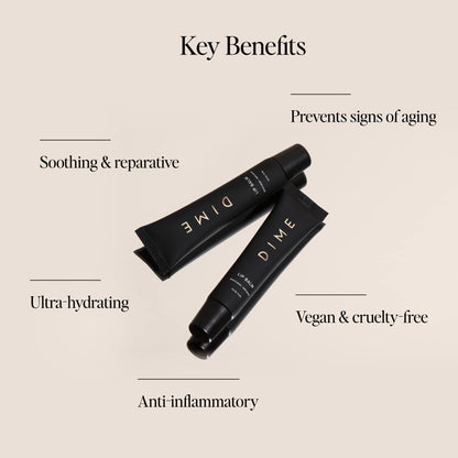 DIME Beauty Lip Balm, Hydrating Lip Balm and Gloss, Vegan & Cruelty-Free, Anti-Aging Lip Care, .5 oz / 15 ml - dailyvitalstore