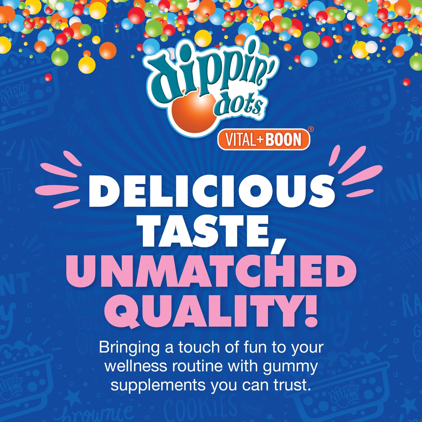 Dippin Dots - Melatonin Gummies for Kids & Adults (60 Days Supply) Strawberry Sunset Creme Flavor | 2.5mg Per Kids Melatonin Supplement for Faster, - dailyvitalstore