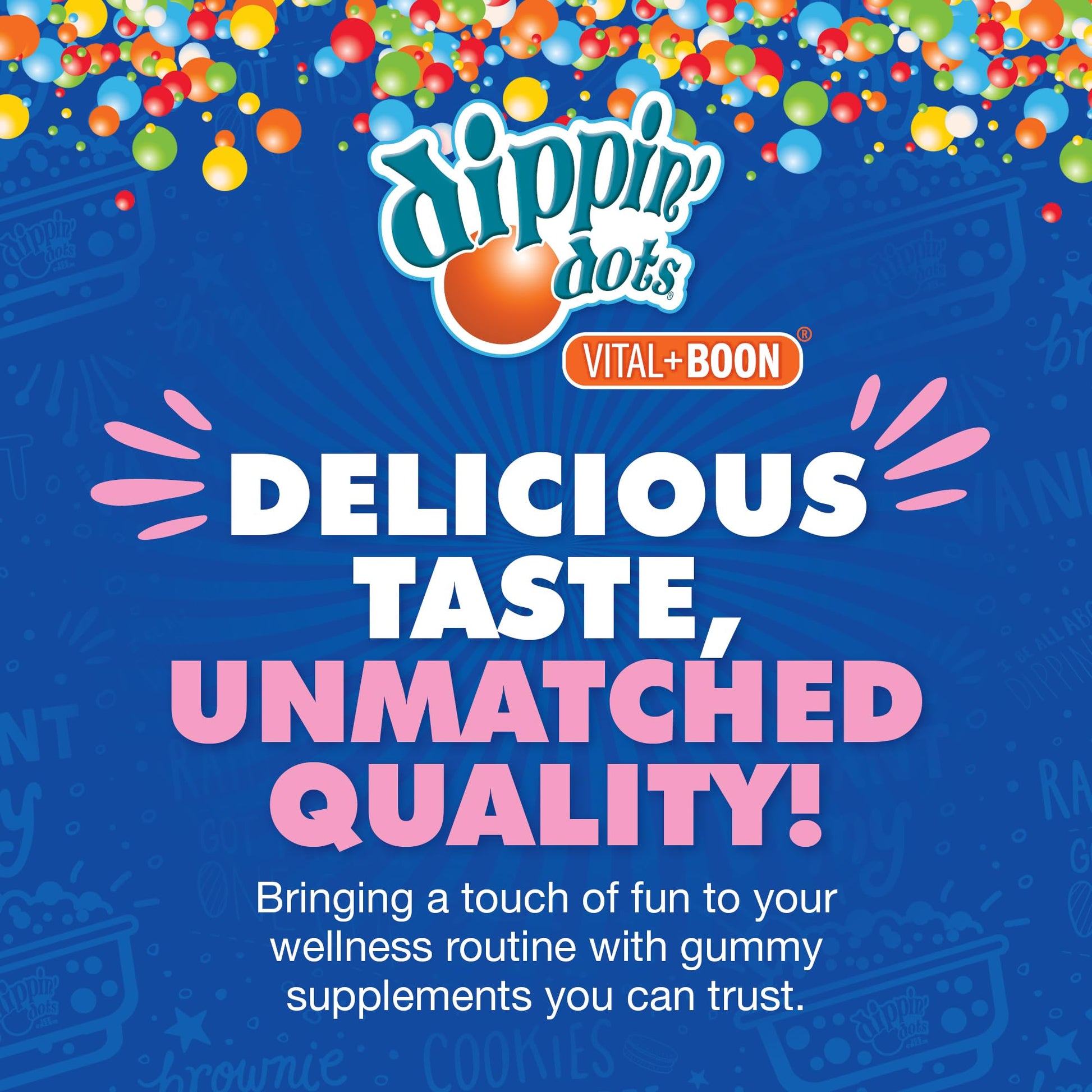 Dippin Dots - Melatonin Gummies for Kids & Adults (60 Days Supply) Strawberry Sunset Creme Flavor | 2.5mg Per Kids Melatonin Supplement for Faster, - dailyvitalstore