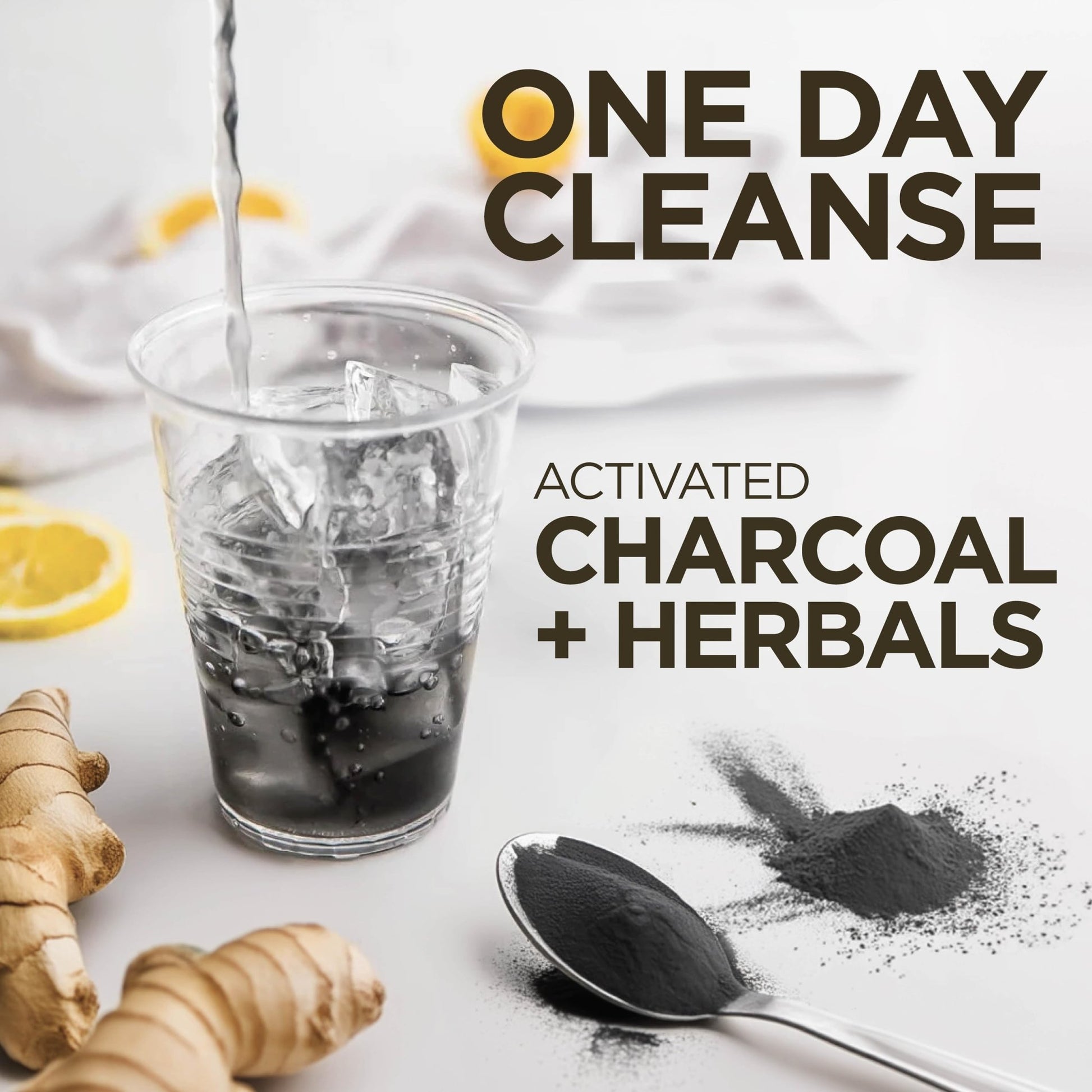 Dirty Cleanse Lemon Detox with Volcanic Charcoal with Ginger and Dandelion Extract, 4 servings - dailyvitalstore