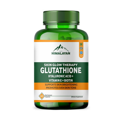 Divyhimalayan L-Glutathione 1000mg - 98% Pure Reduced Form with Vitamin C & ALA for Radiant Skin, Antioxidant & Immune Support - 60 Capsules - dailyvitalstore