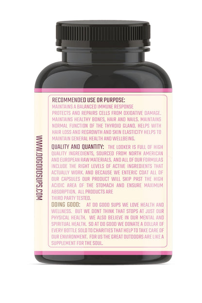 Do Good Sups The Looker 60 Caps- Skin Hair and Nails Vitamins - Natural Collagen Production - Reduces Hair Thinning - Skin Elasticity - Skin Moisture - Plant Sterols Bromelain Zinc Vitamin E Selenium - dailyvitalstore