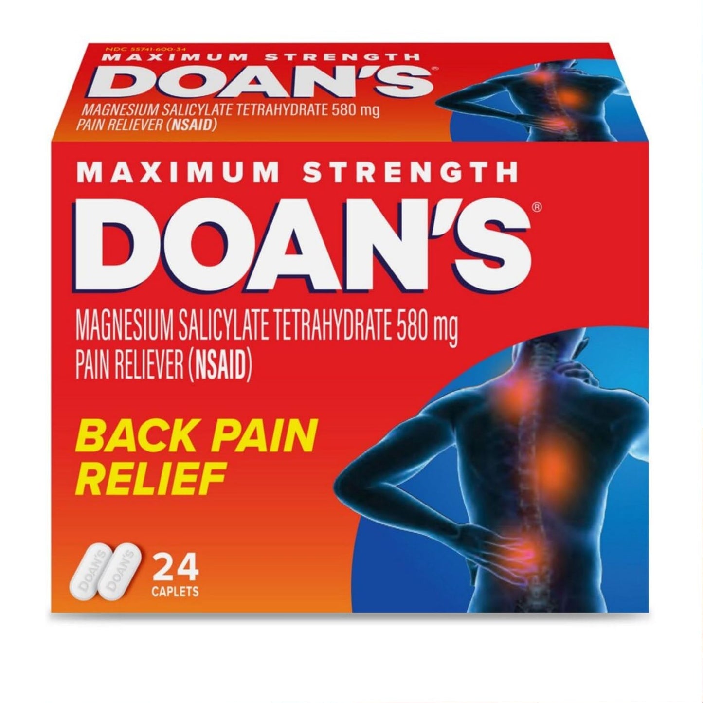 Doans Extra Strength Pain Reliever 24 Count (Pack of 4) - dailyvitalstore