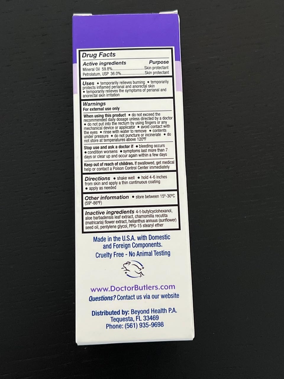 Doctor Butler's Pregnancy & Postpartum Spray - Perineal Spray and Hemorrhoid Treatment with Aloe and Chamomile, Pregnancy Support and Postpartum Essentials, Paraben Free (3oz) - dailyvitalstore