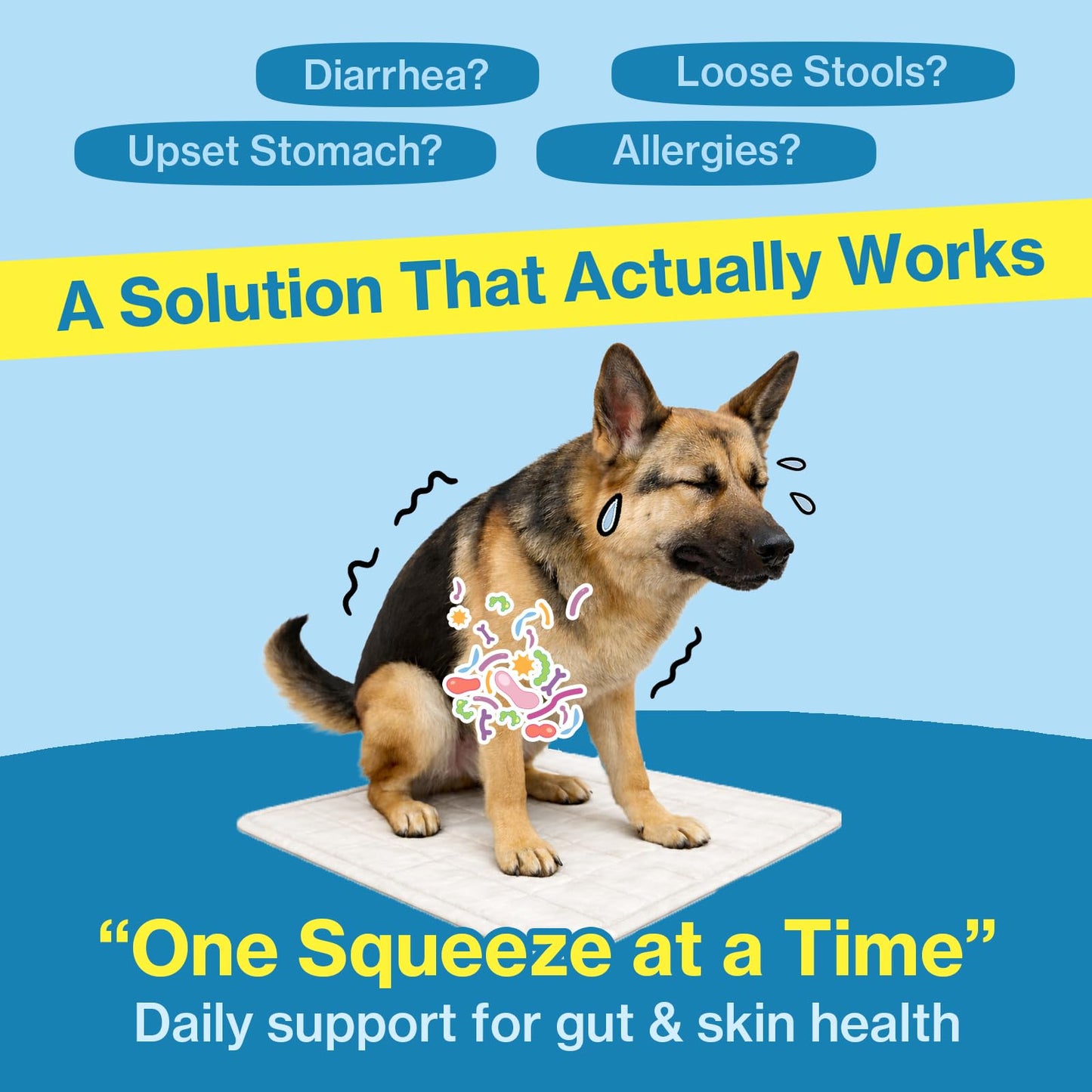 Doctor By Squeeze Probiotics for Dogs Gut Health Immunity Skin&Allergy Care Diarrhea Relief Digestive Stomach Support with L. crispatus KT-11 Lickable Paste Formula Individually Packaged, Chicken - dailyvitalstore