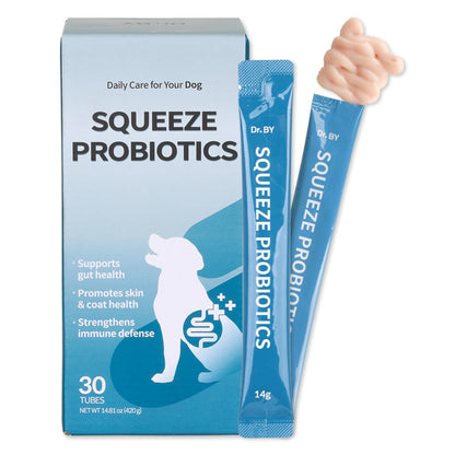 Doctor By Squeeze Probiotics for Dogs Gut Health Immunity Skin&Allergy Care Diarrhea Relief Digestive Stomach Support with L. crispatus KT-11 Lickable Paste Formula Individually Packaged, Chicken - dailyvitalstore