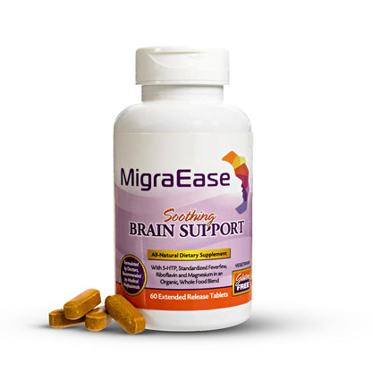 Doctor Knowles Migraine Supplement |Complete Natural Migraine Prevention & Relief Pills with Magnesium, 5-HTP, Feverfew, Riboflavin & Organic Blend |Caffeine Free, Extended-Release Tablets (60 Units) - dailyvitalstore