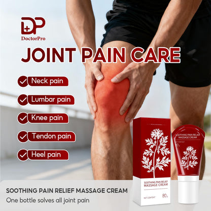 DoctorPro Soothing Massage Cream 80g Joint Relief Roll Muscle Comfort Non-Greasy Refreshing Formula for Knees, Lumbar, Neck, Back,Shoulders, Hands, and Feet, Menthol Gel - dailyvitalstore