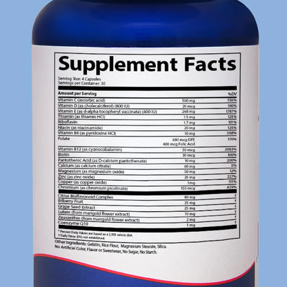 Doctor’s Advantage Macular Shield Eye Vitamins Plus Multivitamin – 120 Capsules, 30-Day Supply – Lutein and Zeaxanthin Supplements - dailyvitalstore