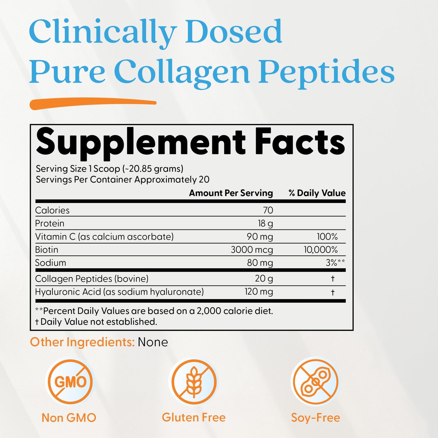 Doctor's BEST Pure Collagen Peptides w/Hyaluronic Acid - Collagen Powder Supplement for Women & Men, Unflavored, 18 g Protein & 90 mg Vitamin C per Serving, Supports Healthy Skin & Hair - 14.8 oz - dailyvitalstore
