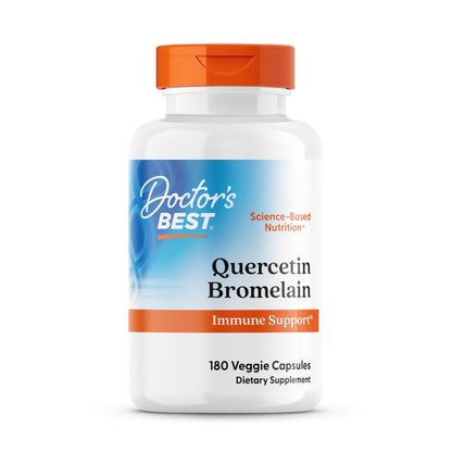 Doctor's Best Quercetin Bromelain, Immunity Support Capsule, Heart, Joint & Healthy Respiratory System, Non-GMO - dailyvitalstore