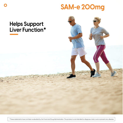Doctor's Best SAM-e Mood & Joint Support & Liver Health (Pharmaceutical Grade/Non-GMO/Gluten Free/Vegetarian), Tablet, 60 Count (Pack of 1) - dailyvitalstore