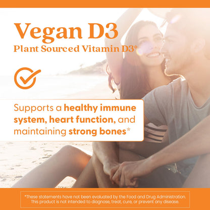 Doctors Best Vegan Vitamin D3 2500 IU Veg Caps - Vegan Vitamin D Supplement for Men & Women, Helps Support Calcium Absorption, Heart Health & Immune Support, - dailyvitalstore