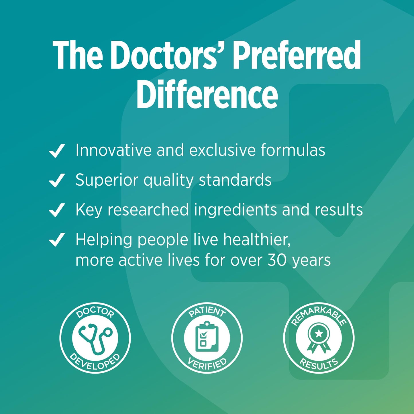 DOCTORS' PREFERRED Clinical Grade Supplement - Doctor Formulated | 1500 mg per Daily Serving | 90 Count - dailyvitalstore