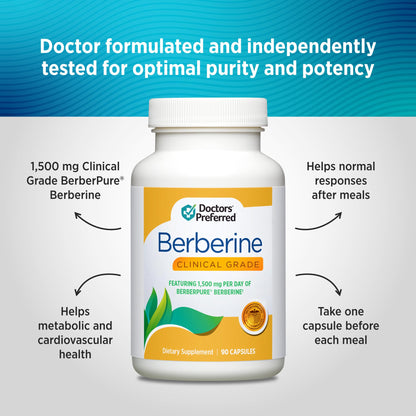 DOCTORS' PREFERRED Clinical Grade Supplement - Doctor Formulated | 1500 mg per Daily Serving | 90 Count - dailyvitalstore