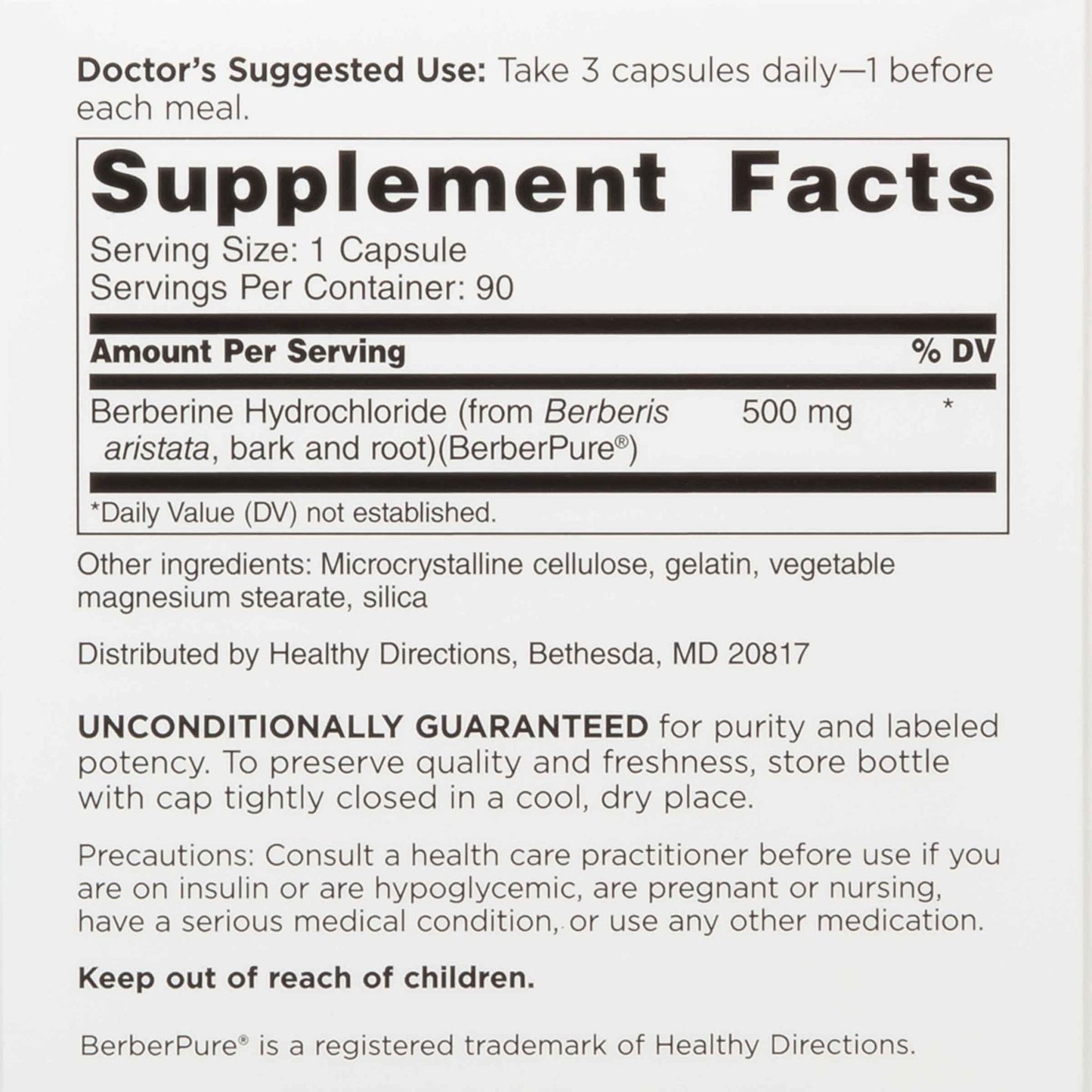 DOCTORS' PREFERRED Clinical Grade Supplement - Doctor Formulated | 1500 mg per Daily Serving | 90 Count - dailyvitalstore