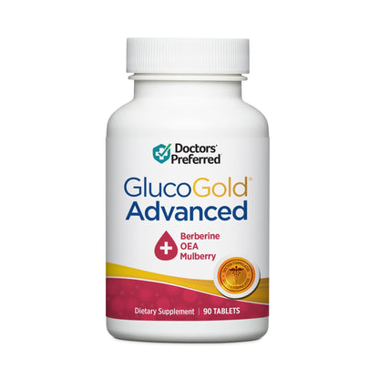 DOCTORS' PREFERRED GlucoGold Advanced | 1000mg Berberine with Cinnamon and Chromium | 90 Tablets - dailyvitalstore