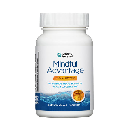 DOCTORS' PREFERRED Mindful Advantage Brain Supplements for Memory and Focus - Boost Memory, Mental Sharpness, Recall & Concentration - 30 Count - dailyvitalstore