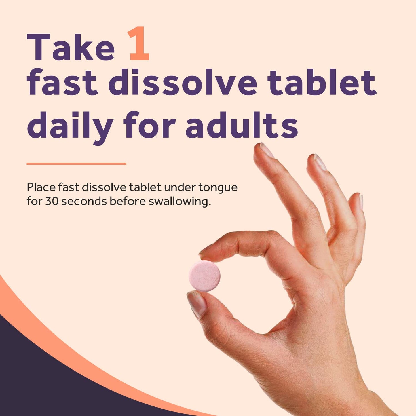 Doctor's Recipes Vitamin B12, Methylcobalamin 5000 mcg 90 Fast Dissolve Tablets, Natural Peach Flavor, Vegan Methyl, Energy Metabolism & Nervous System - dailyvitalstore