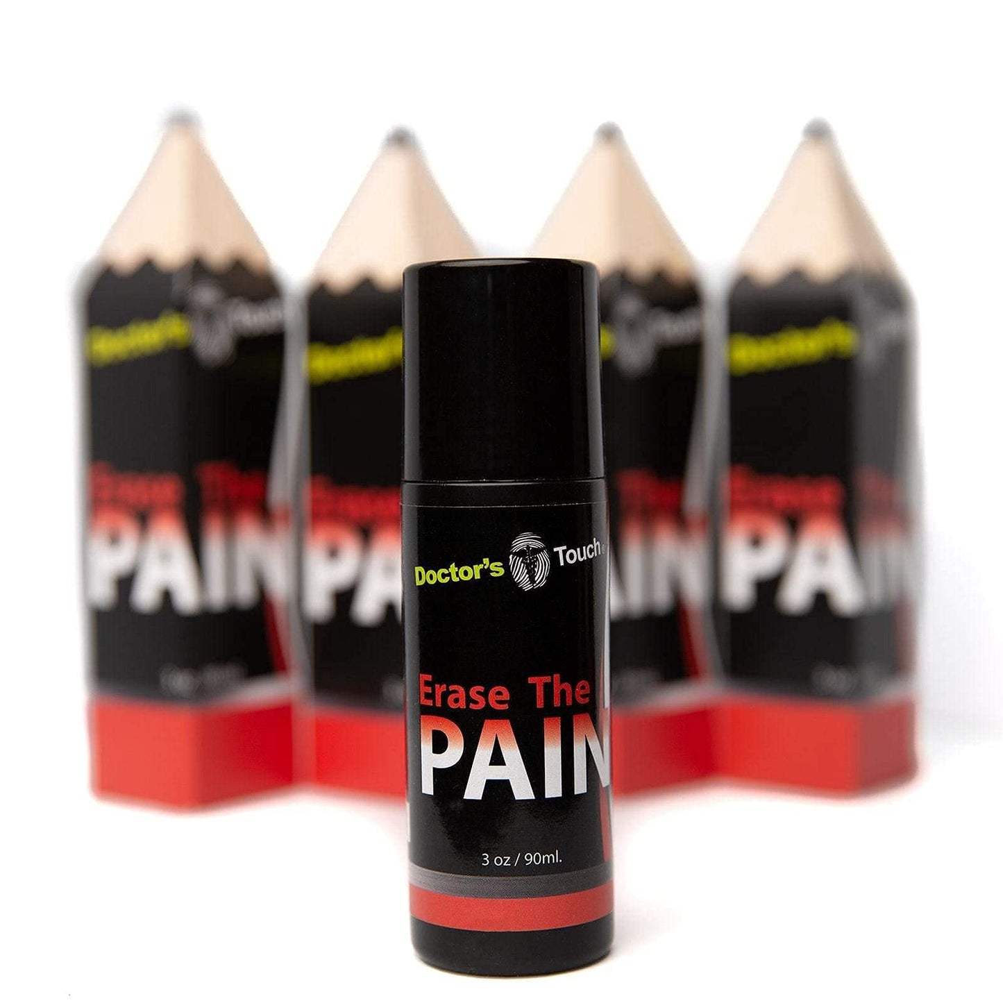 Doctor's Touch Erase The Pain Relief Roll On - Fast Acting Topical Pain Relief Roll On for Nerves, Joints, All Muscle Soreness and Discomfort - Roll on Muscle Pain Relief - dailyvitalstore