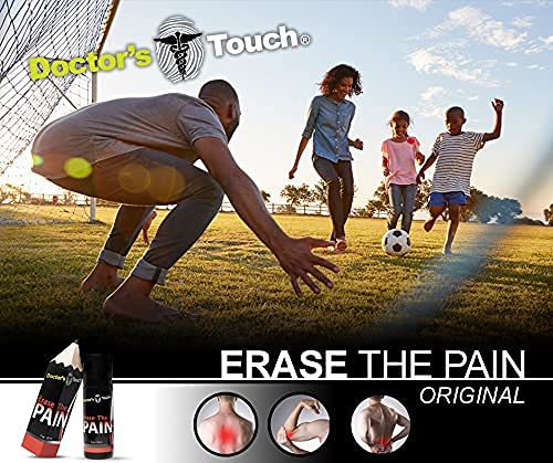 Doctor's Touch Erase The Pain Relief Roll On - Fast Acting Topical Pain Relief Roll On for Nerves, Joints, All Muscle Soreness and Discomfort - Roll on Muscle Pain Relief - dailyvitalstore