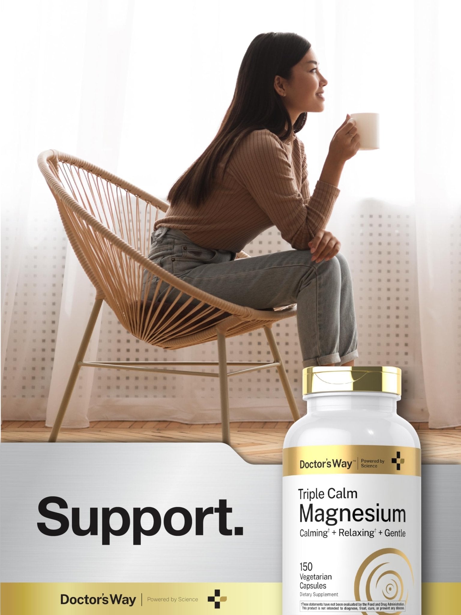 Doctor's Way Triple Magnesium Complex | 150 Capsules | Citrate, Glycinate, & Malate Supplement | Vegetarian, Non-GMO, Gluten Free Formula - dailyvitalstore