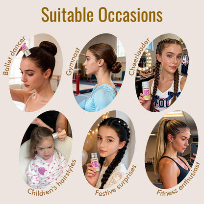 Dolahair Hair Wax Stick - Flyaway Control and Styling Pomade for Kids, Women, and Men - Slick Back Hair Bun Maker and Hair Accessorie for Teen Girls (1 Pack of Wax) - dailyvitalstore
