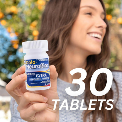 Dolo Neurobion 30 Tablets - Pain Reliever, Fever Reducer, Extra Strength, Fuerte, Alivia el Dolor, Reduce la Fiebre - dailyvitalstore