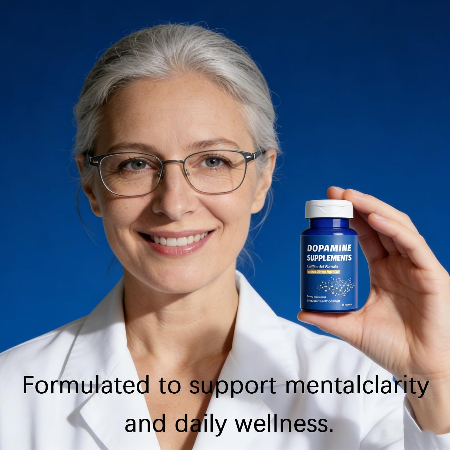 Dopamine Brain Supplement with L-Tyrosine 650mg | Cognitive Function, Focus & Mood Support | Neurotransmitter & Mental Energy Booster | 60 Capsules - dailyvitalstore