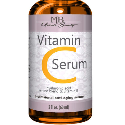DOUBLE SIZED (2 oz) PURE VITAMIN C SERUM FOR FACE With Hyaluronic Acid - Anti Wrinkle, Anti Aging, Dark Circles, Age Spots, Vitamin C, Pore Cleanser - dailyvitalstore