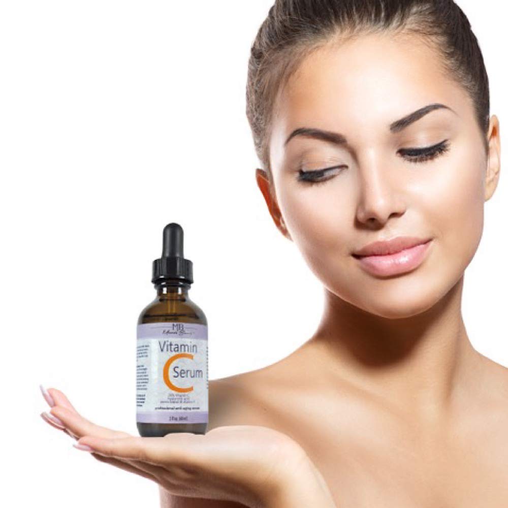 DOUBLE SIZED (2 oz) PURE VITAMIN C SERUM FOR FACE With Hyaluronic Acid - Anti Wrinkle, Anti Aging, Dark Circles, Age Spots, Vitamin C, Pore Cleanser - dailyvitalstore