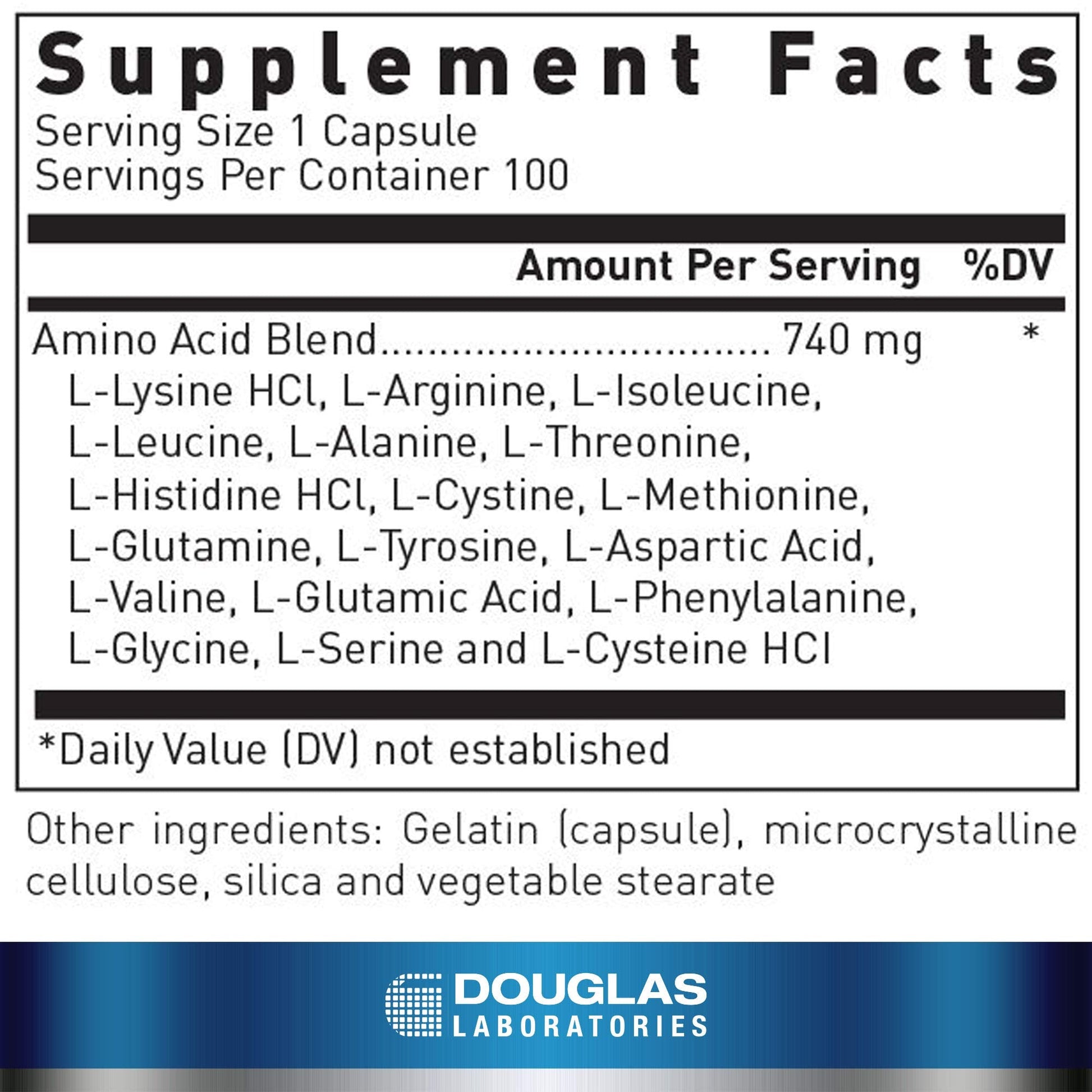 Douglas Laboratories Aminoblend | Nutritionally Balanced Mixture of Amino Acids | 100 Capsules - dailyvitalstore
