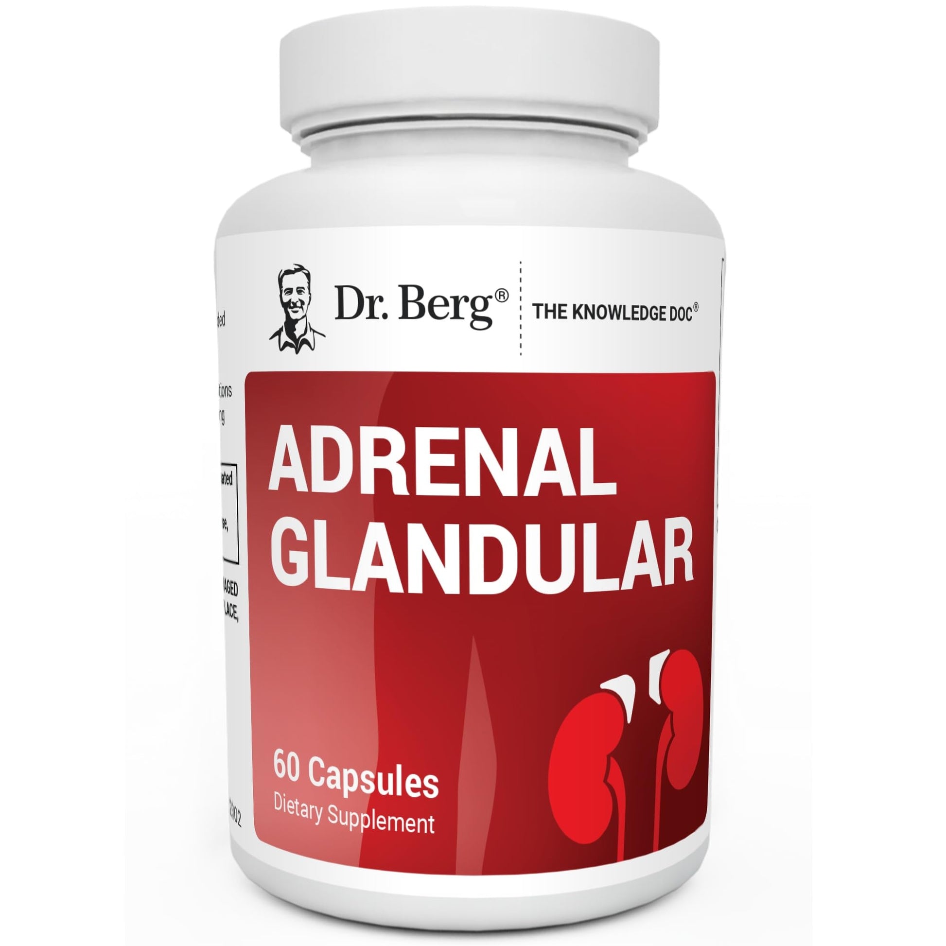 Dr. Berg Adrenal Glandular - Hormone Balance Formula That Supports Healthy Adrenal Function - Adrenal Support Supplement - 60 Capsules - dailyvitalstore