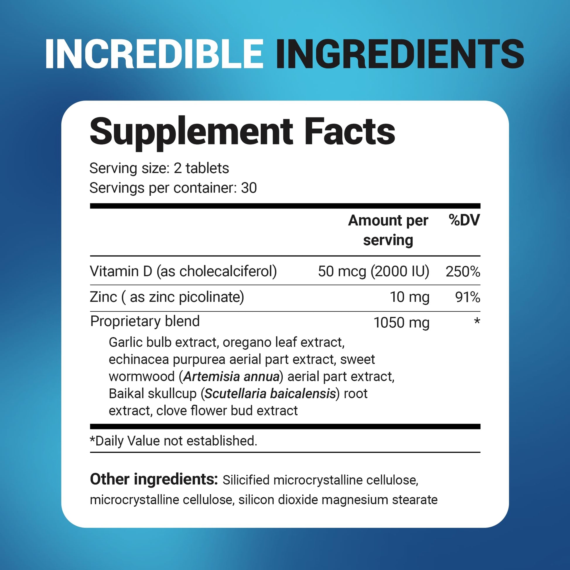 Dr. Berg Emergency Immune Support w/Echinacea - Potent Blend of Herbal Extracts (Warning: Strong Herbal Smells) - Immune Support Supplement Includes 2,000 IUs of Vitamin D & 10mg of Zinc - 60 Tablets - dailyvitalstore