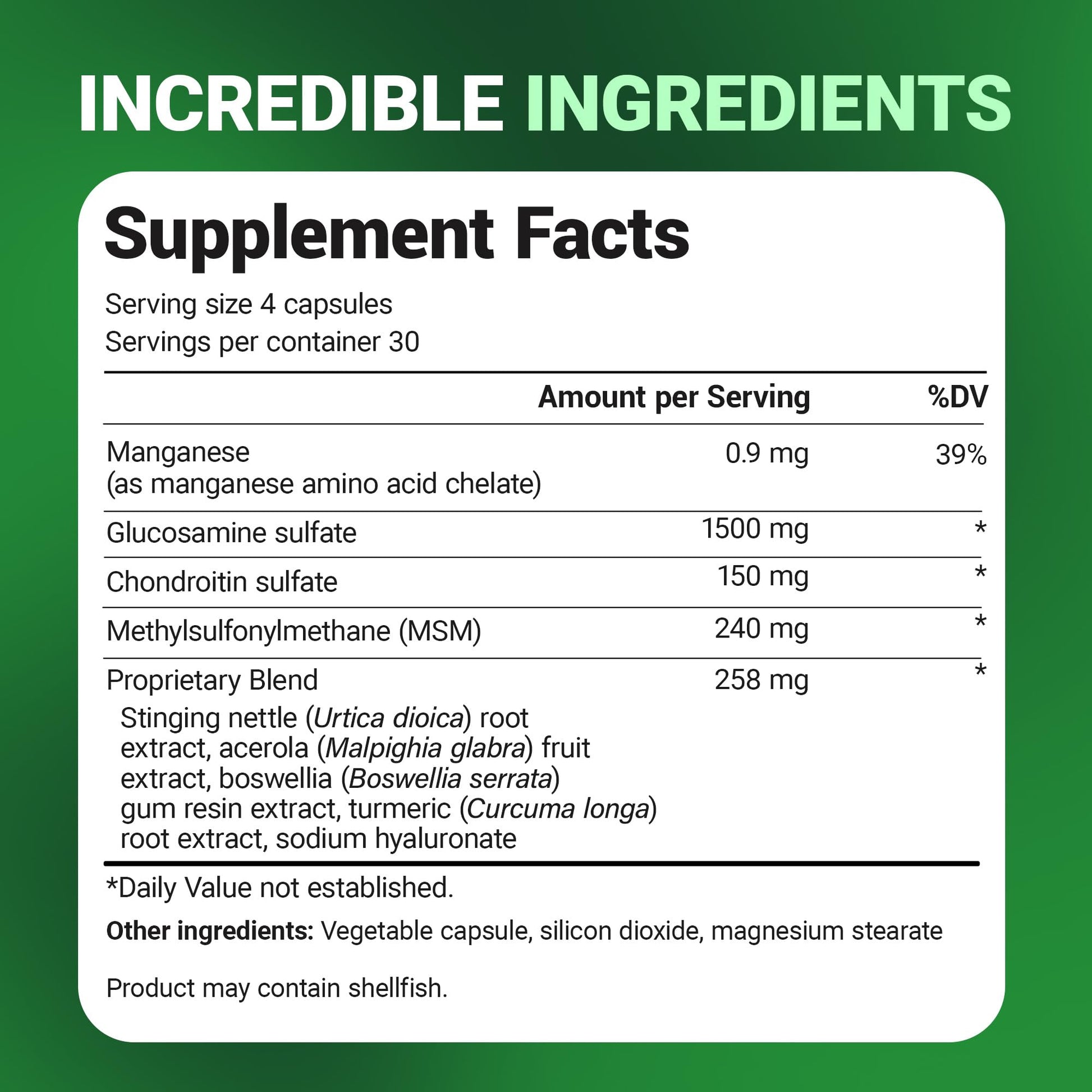 Dr. Berg Glucosamine Chondroitin MSM Turmeric & Boswellia - Advanced Joint Support Supplement with 1500 mg Glucosamine Sulfate - Includes 120 Capsules - dailyvitalstore