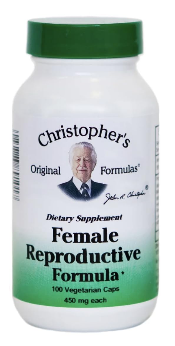 Dr. Christopher’s Female Health Bundle | Female Reproductive, Hormonal Changease & Wheat Germ Oil | 3-Bottle Herbal Support Pack | 100 Veg Capsules Each | USDA Organic Dietary Supplements - dailyvitalstore
