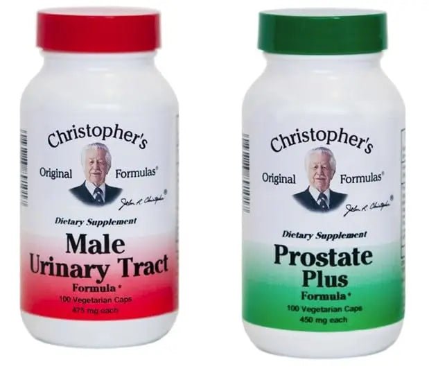Dr. Christopher’s Original Formula Bundle of Prostate Plus and Male Urinary Tract Formula | 100 Vegetarian Capsules in Each Bottle | Dietary Supplements | USDA Organic - dailyvitalstore