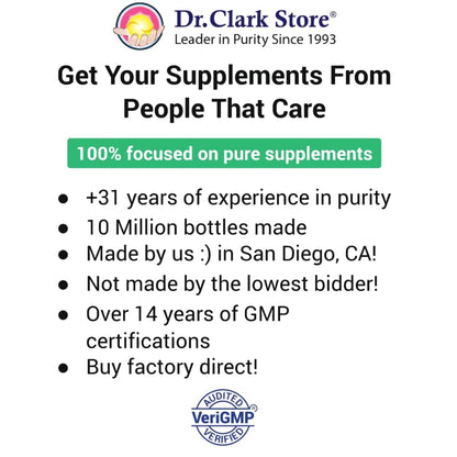 Dr Clark Green Black Walnut Blend - Freeze Dried Hull Dietary Supplement, Extra Strength Formula from All Natural Walnuts, Supports Healthy Intestinal Environment, 360mg, 50 Gelatin Capsules - dailyvitalstore