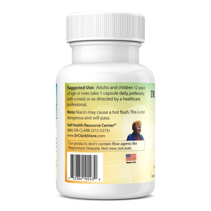 Dr Clark Niacin (Vitamin B3) Supplement – 25mg, 100 Gelatin Capsules, Supports Circulation & Healthy Cholesterol Levels - dailyvitalstore